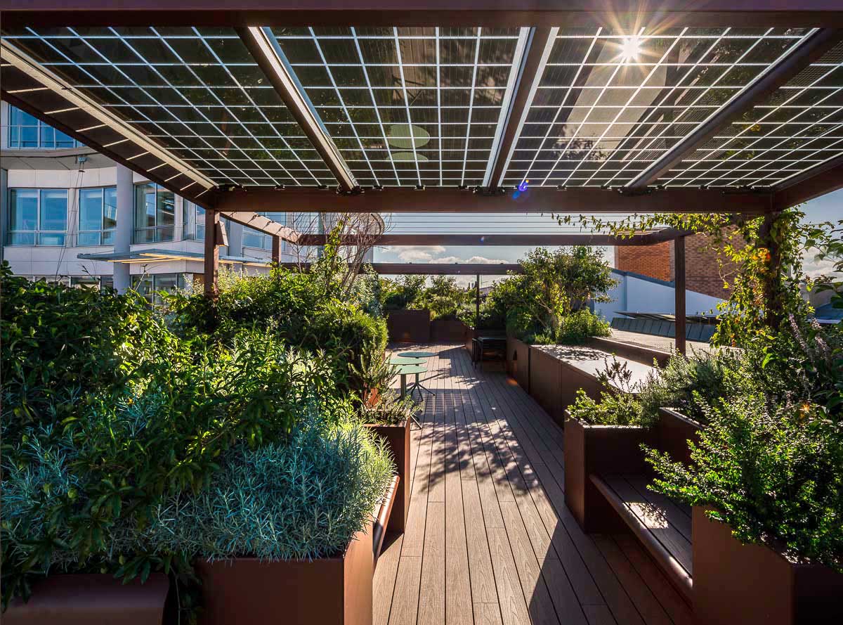 Jardinières aluminium urbaines