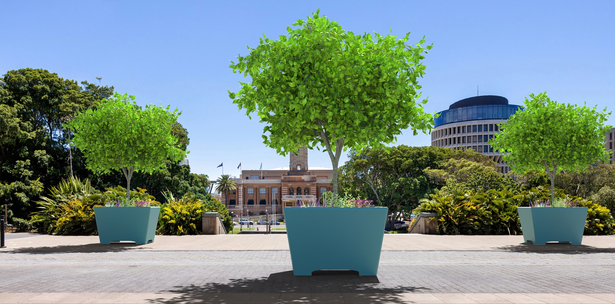 Jardinières pour arbres