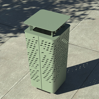 Contenance poubelle publique