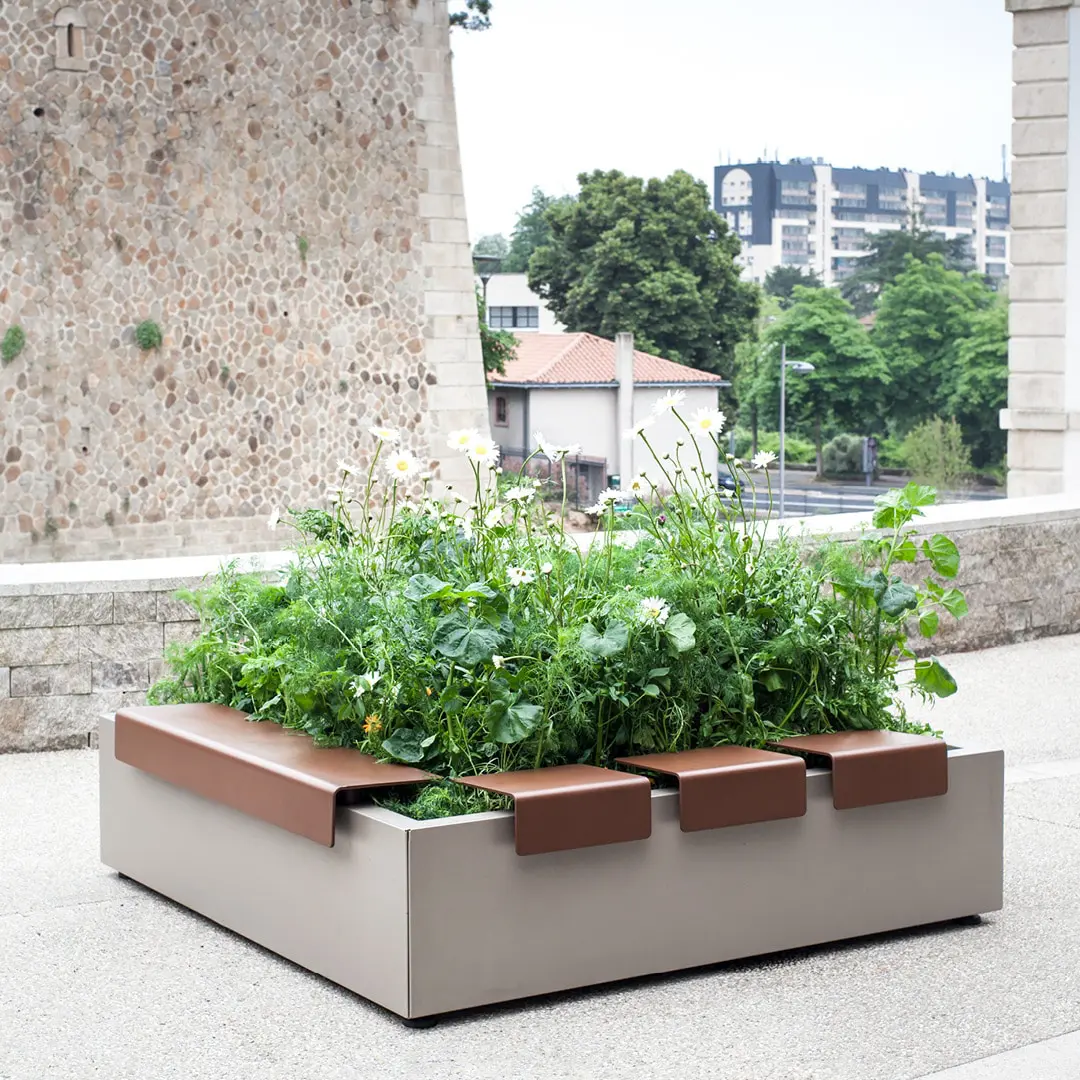 Jardinières modulaires urbaines
