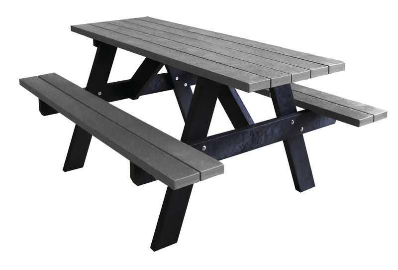 Table de pique-nique en plastique recyclé
