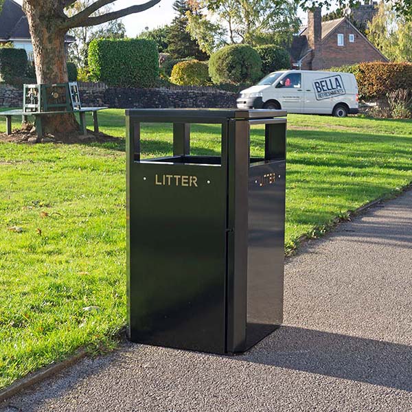 Poubelles en acier galvanisé