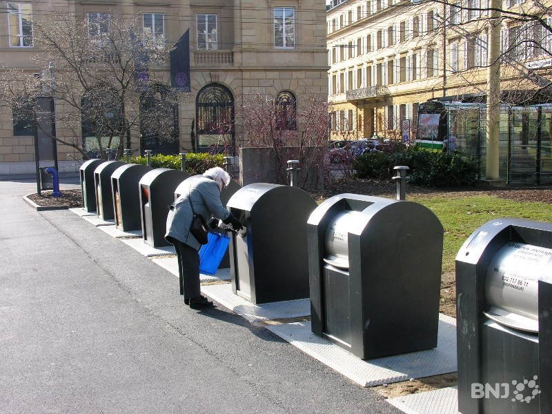 poubelles pour centres-villes