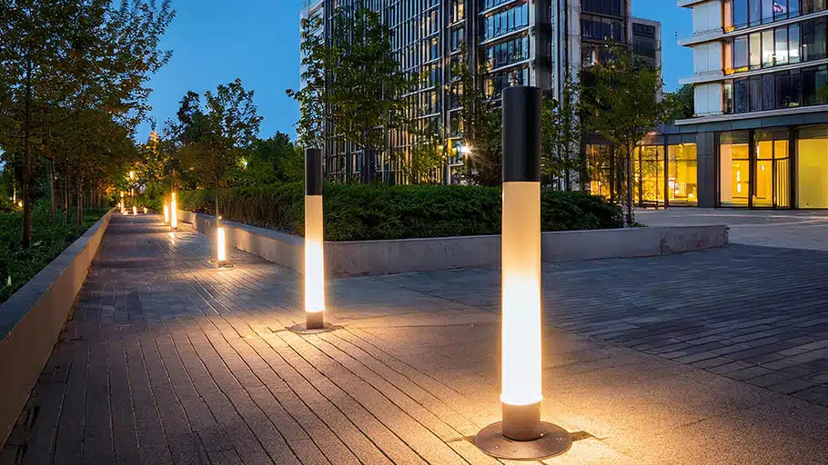 potelets lumineux urbains