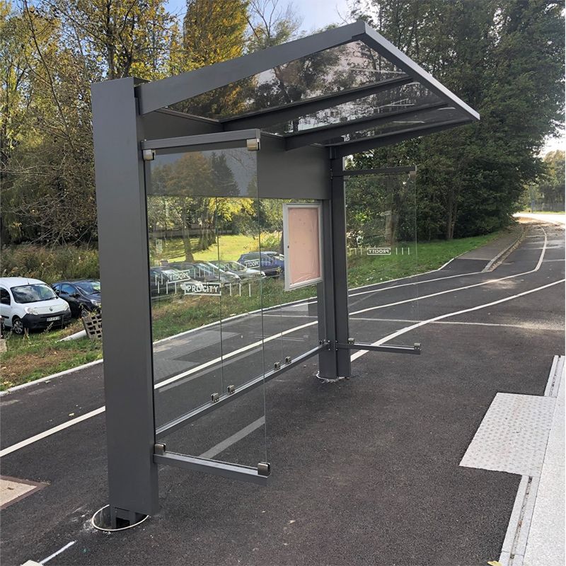 abris arrêt de bus sans quai