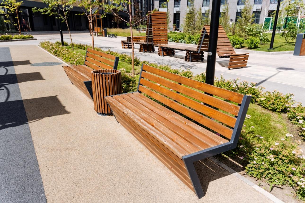 mobilier urbain bois sans entretien