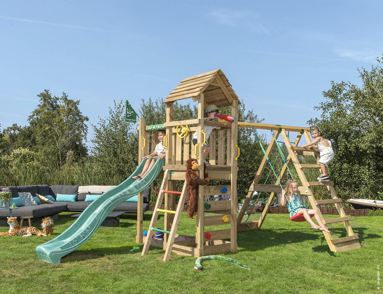 Jeux en bois enfants extérieur