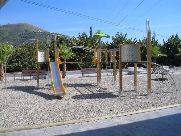 sable gravier aire de jeux extérieur