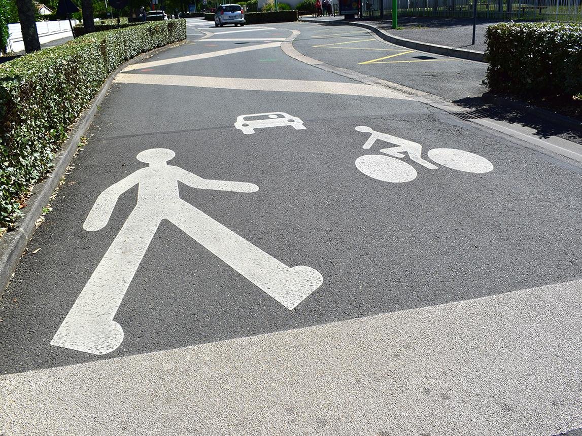 marquage au sol urbain