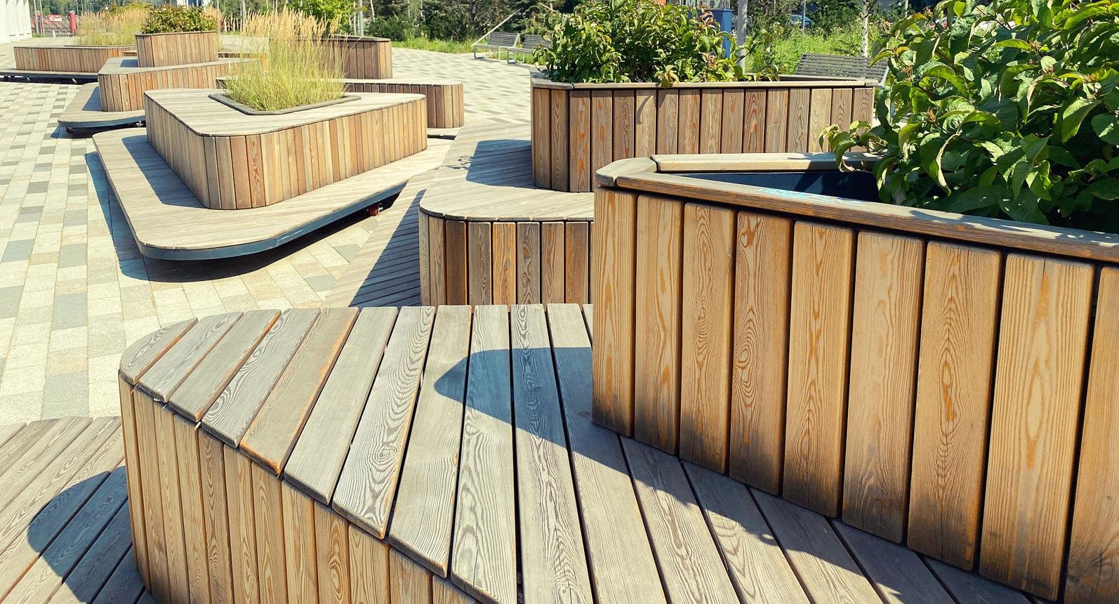 mobilier urbain en bois