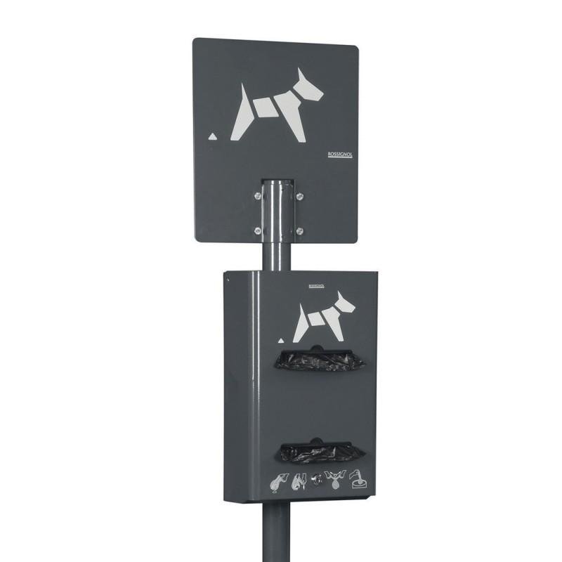 distributeur sacs chien sur pied