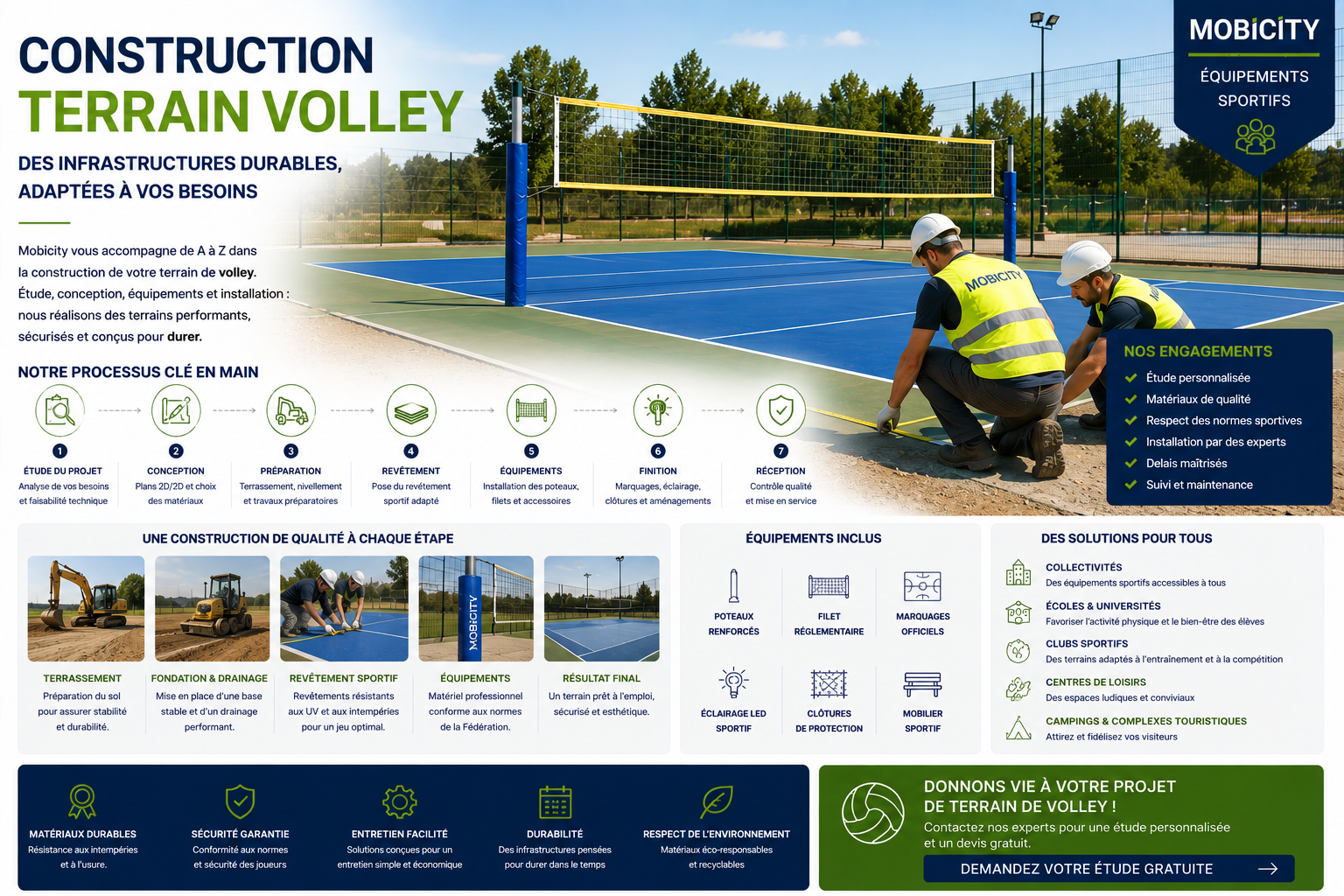 construction terrain volley