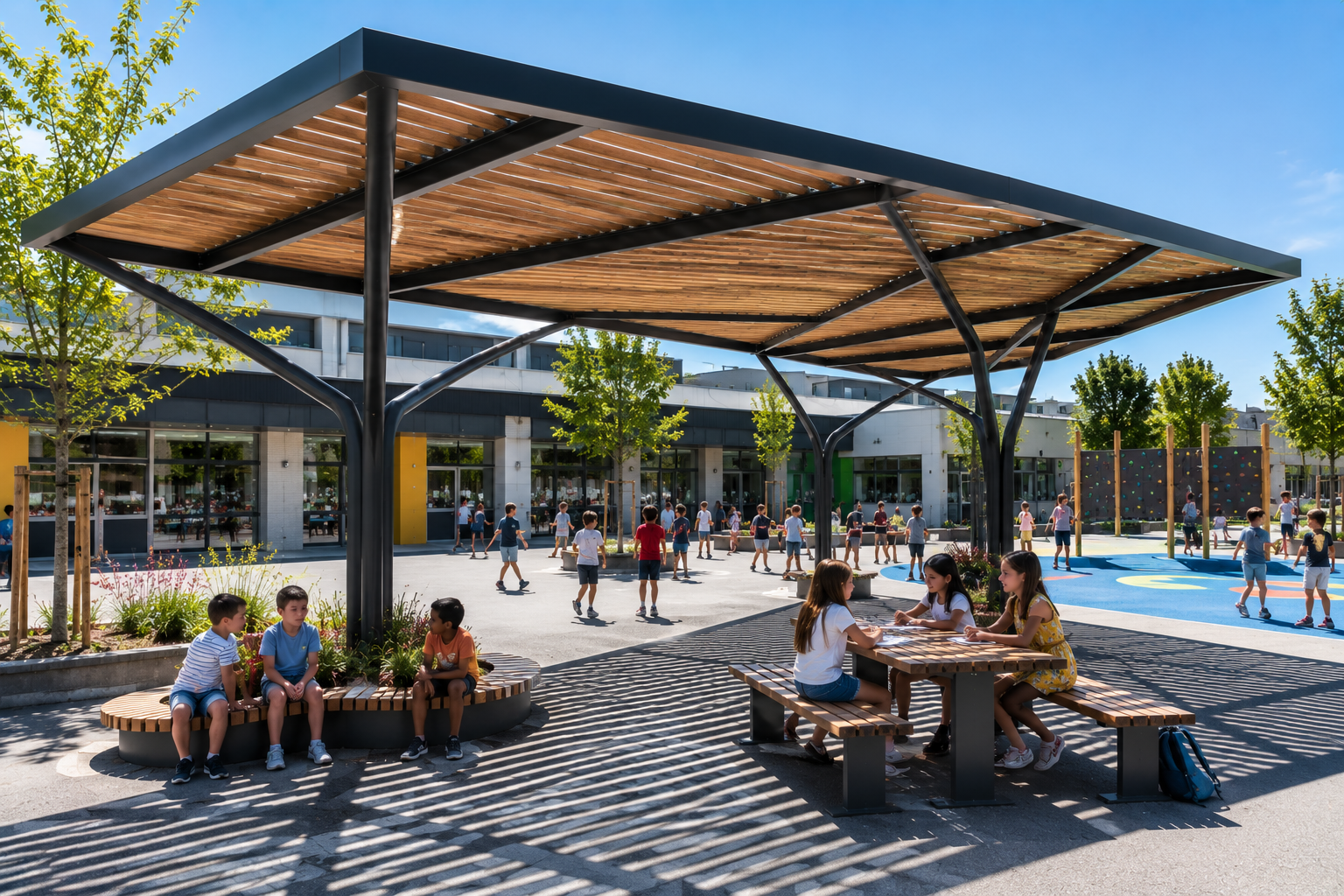ombrière école