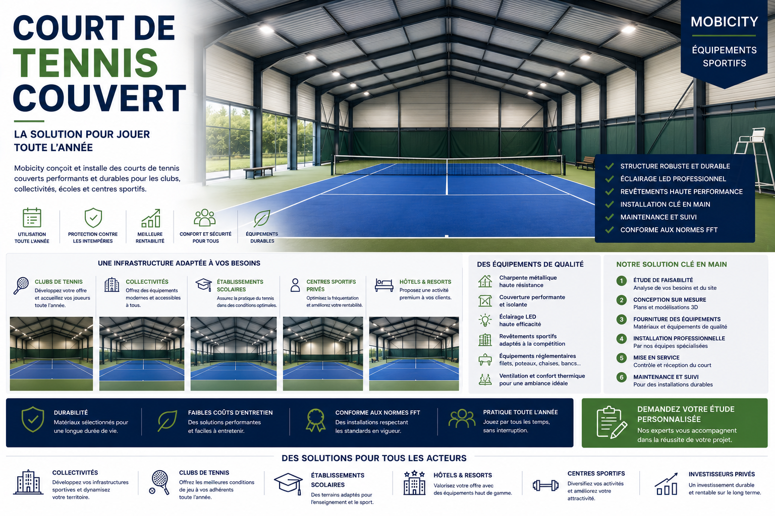 Court de tennis couvert