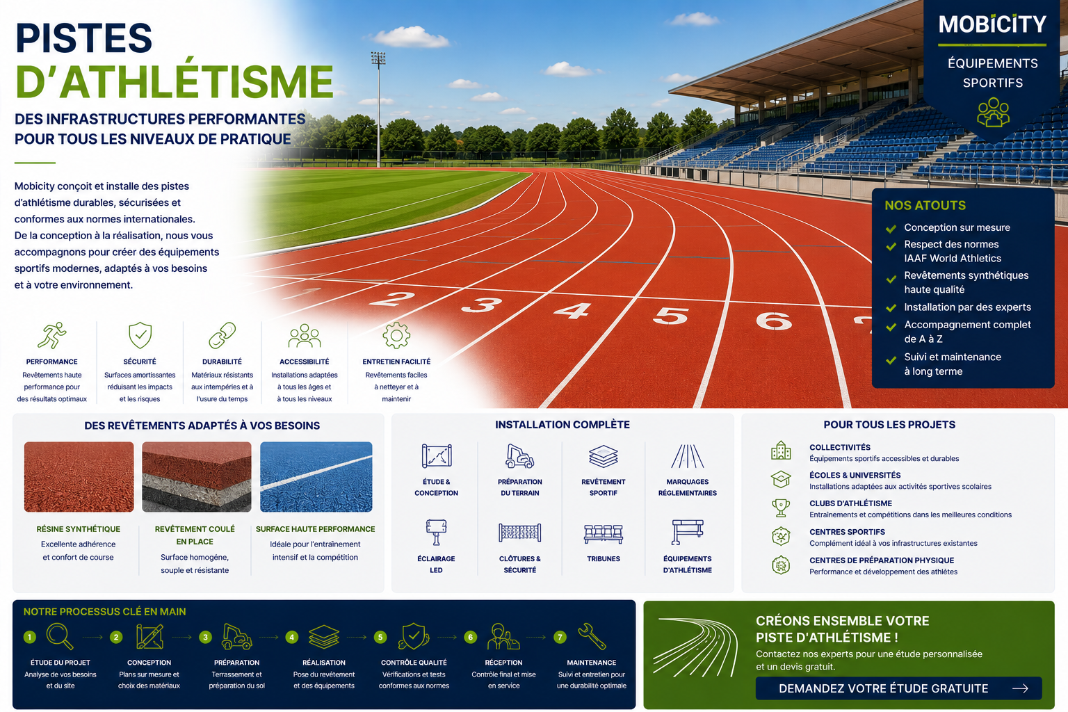 piste d'athlétisme