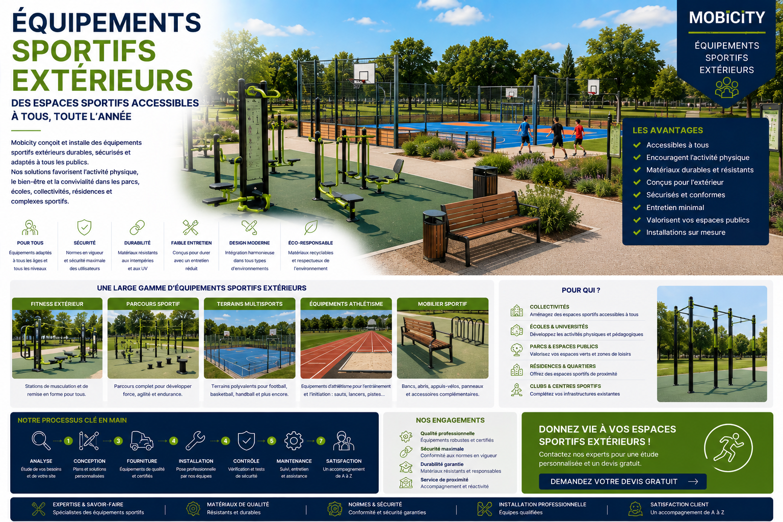Equipements sportifs extérieurs