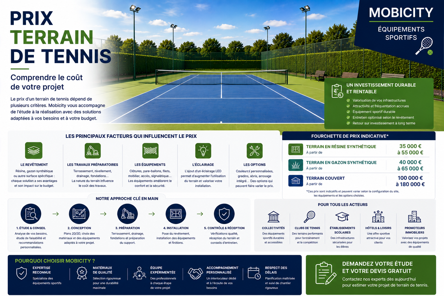 prix terrain de tennis