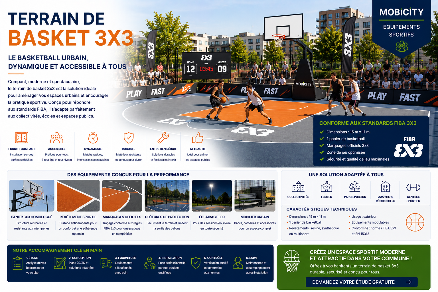 terrain de basket 3x3